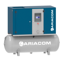Винтовой компрессор ARIACOM NT15-13 V DF 500 с осушителем, частотным преобразователем, ременной привод